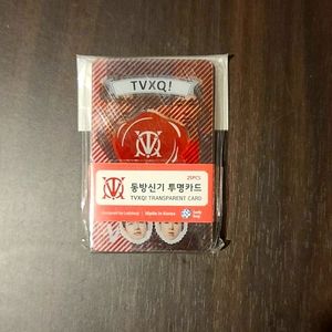 KPOP TVXQ TRANSPARENT CARD 25pcs